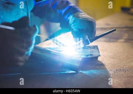 Schweißer, Schweißen, Metall Stockfoto