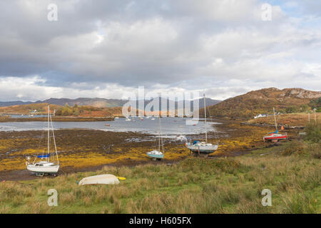 Badachro Bay, Loch Gairloch, Wester Ross, Schottland. Stockfoto