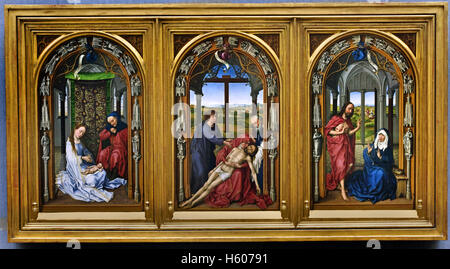 Marie Altar (Miraflores-Altar) 1435 Rogier van der Weyden (1399/1400 - 1464 Brüssel) flämischen Belgien Belgien Stockfoto