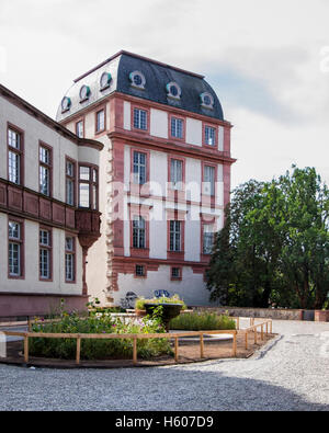 Darmstadt, Hessen, Deutschland. Das Stadtschloss (Stadtschloss) oder Residential Palace (Residenzschloss) Gebäudehülle Stockfoto