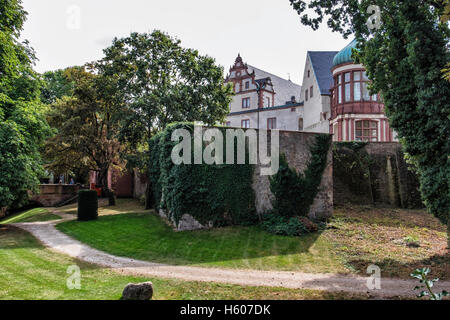 Darmstadt, Hessen, Deutschland. Trockengraben Garten des Stadtschlosses, Residenzschloss, Stadtschloss Stockfoto