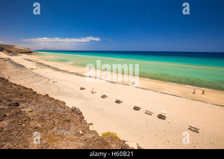 Mal Nobre sandigen Strand, Jandia, Fuerteventura, Kanarische Inseln, Spanien Stockfoto