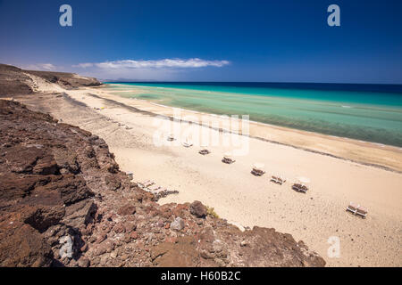 Mal Nobre sandigen Strand, Jandia, Fuerteventura, Kanarische Inseln, Spanien Stockfoto