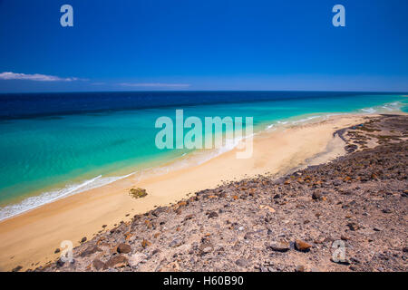 Esquinzo sandigen Strand, Jandia, Fuerteventura, Kanarische Inseln, Spanien Stockfoto