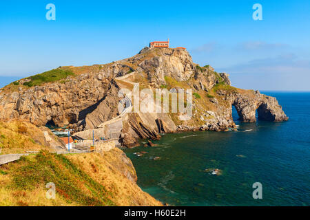 San Juan de Gatzelugatxe Blick Stockfoto