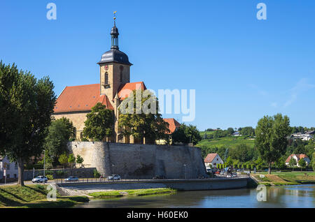 Regiswindis Kirche in Lauffen am Neckar, Baden-Württemberg, Deutschland. Stockfoto
