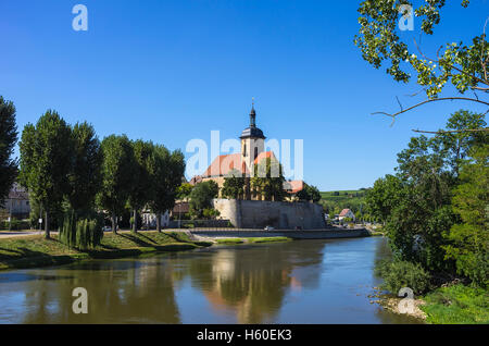 Regiswindis Kirche in Lauffen am Neckar, Baden-Württemberg, Deutschland. Stockfoto