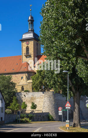 Regiswindis Kirche in Lauffen am Neckar, Baden-Württemberg, Deutschland. Stockfoto