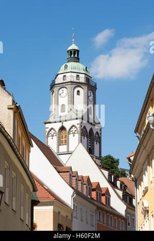 Turm der Frauenkirche in Meißen (Sachsen) Stockfoto