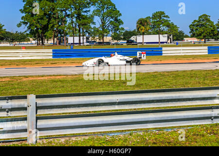 Formel-Rennwagen auf dem Sebring International Raceway in Florida Stockfoto
