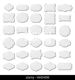 Grundlegende Vektor-Etiketten-set Stock Vektor