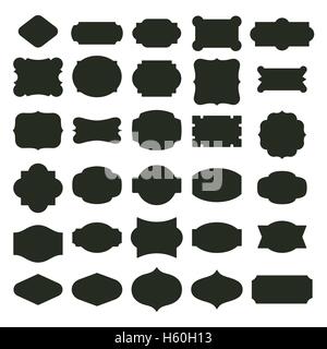 Grundlegende Vektor-Etiketten-set Stock Vektor