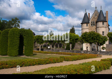 Gärten von Schloss von Angers in der Stadt Angers im Maine et Loire-Tal-Region von Frankreich Stockfoto