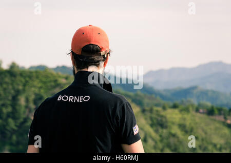 Mit Blick auf die Umgebung des Mount kinabalu Stockfoto