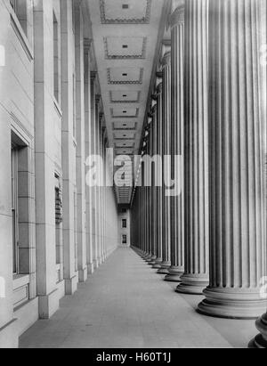 Osten Portikus Kolonnaden, Treasury, Washington DC, USA, National Foto Baufirma, 1914 Stockfoto