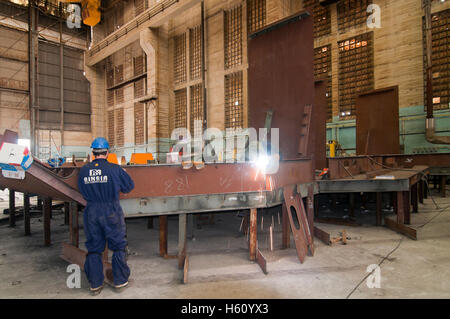 Werft-Industrie, Ferrol, La Coruña Provinz, Region Galicien, Spanien, Europa Stockfoto