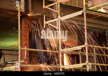 Werft-Industrie, Ferrol, La Coruña Provinz, Region Galicien, Spanien, Europa Stockfoto