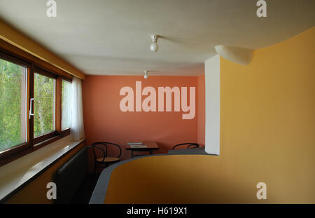 Innere Probe wohnen im Haus des Architekten Le Corbusier - Baudenkmal Weissenhofsiedlung Stuttgart Baden-Württemberg Stockfoto