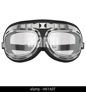 Retro-Motorrad-Brille Stockfoto