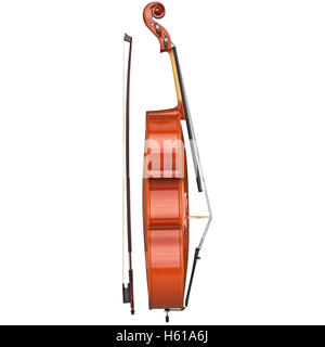 Cello String Musik-Equipment, Seitenansicht Stockfoto