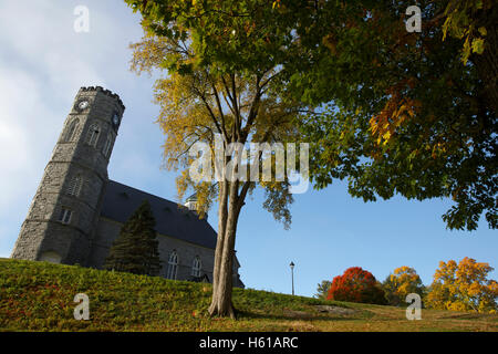 Stein-Kapelle auf der Northfield Mount Hermon School Campus, Gill, Massachusetts Stockfoto