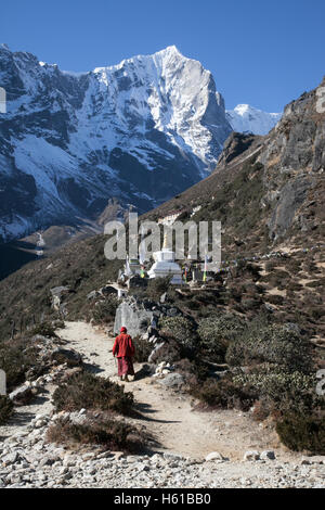 Himalayan Schrein in der Nähe von Thame, Nepal Stockfoto