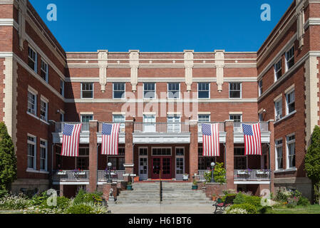 Das Union Hotel in der Stadt von Union, Oregon. Stockfoto