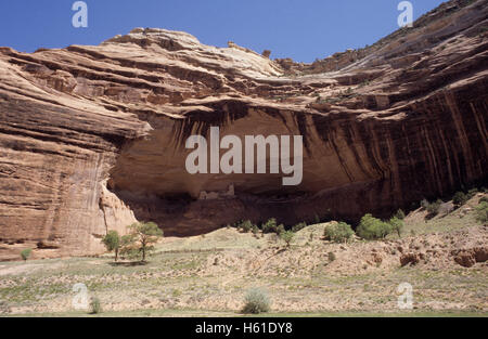Mummy Cave Ruin im Canyon del Muerto, ein Teil des Canyon de Chelly National Monument, Arizona Stockfoto