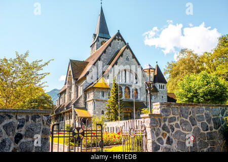 Kirche in Liechtenstein Stockfoto