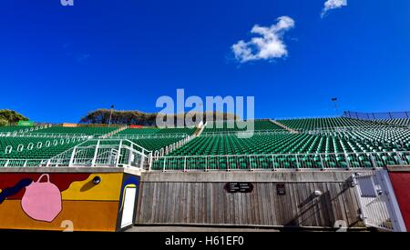 Open-Air-Theater Bestuhlung North Bay Scarborough North Yorkshire England UK Stockfoto