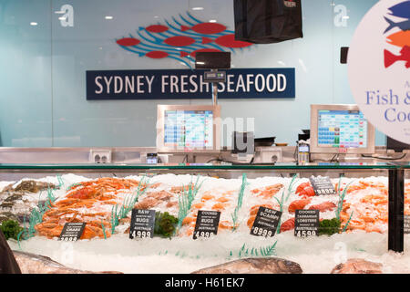 Sydney-Fischhändler-Store in Manly Beach, Sydney, Australien Stockfoto