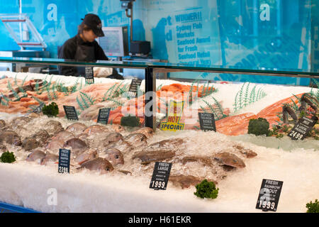 Sydney-Fischhändler-Store in Manly Beach, Sydney, Australien Stockfoto