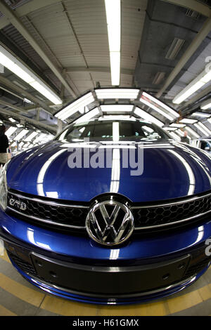 Golf PKW-Produktion, VW-Werk in Wolfsburg, Niedersachsen Stockfoto