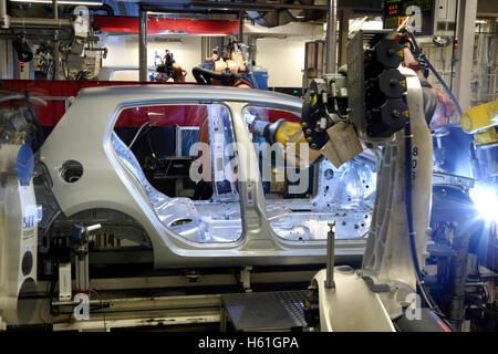 Golf PKW-Produktion, VW-Werk in Wolfsburg, Niedersachsen Stockfoto