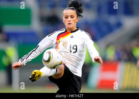 Fatmire Bajramaj, bei Frauen internationale Fußballturniere Deutschland-Nordkorea 3: 0 in der MSV-Arena in Duisburg Stockfoto