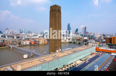 Tate Modern Gallery - Luftbild Stockfoto