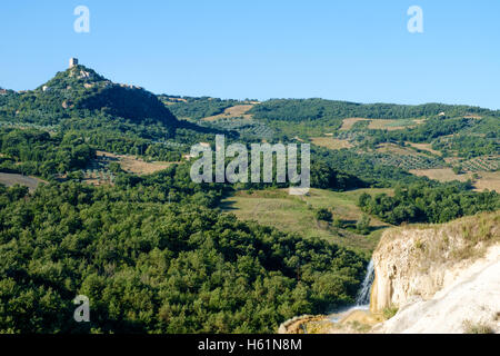 Rocca d ' Orcia Schloss, Toskana, Italien Stockfoto