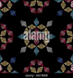 Abstrakte Hand gezeichnete Muster. Vektor nahtlose Hintergrund. Moderne stilvolle Textur. Stock Vektor