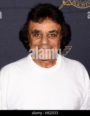 Johnny Mathis kommt bei der 53. Annual ICG Publizisten Awards im The Beverly Hilton in Beverly Hills im Febeuary 26, 2016. Stockfoto