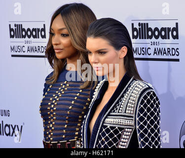 Jourdan Dunn und Kendall Jenner besuchen den 2015 Billboard Music Awards in der MGM Grand Garden Arena Stockfoto