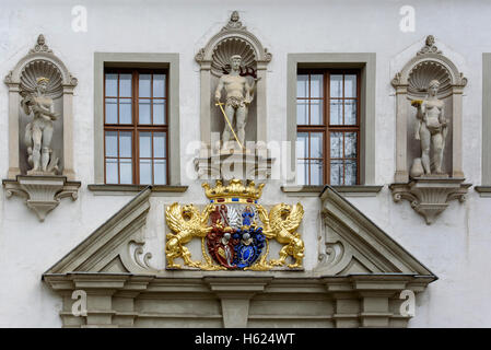 altes Schloss im Fürst-Pückler-Park Bad Muskau, Sachsen, Deutschland, Europa, UNESCO-Welterbe Stockfoto