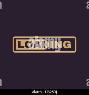 Das Laden-Symbol. Preloader-Symbol. Wohnung Stock Vektor