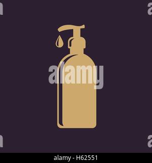 Das Flüssigseife, Lotion, Creme, Shampoo-Symbol Stock Vektor