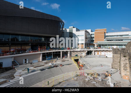 Der Bau der WestQuay Wasserzeichen Entwicklung im Stadtzentrum von Southampton in Hampshire, England, UK 23. Oktober 2016 Stockfoto