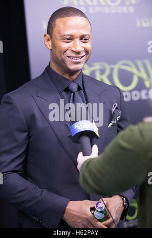 Vancouver, Bc. 22. Oktober 2016. David Ramsey bei der 100. Episode Feier für Fernseher mit Pfeil im Fairmont Pacific Rim Hotel in Vancouver, British Columbia am 22. Oktober 2016. © Michael Sean Lee/Medien Punch/Alamy Live-Nachrichten Stockfoto