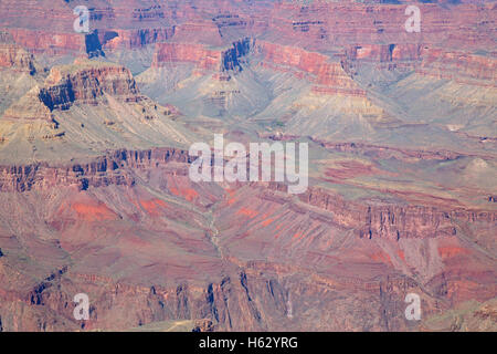 South Rim des Grand Canyon. "Grand Canyon"-Nationalpark in Arizona, USA Stockfoto