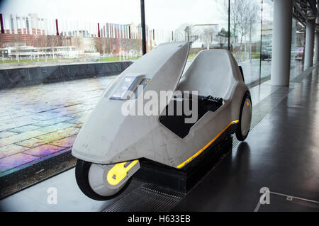 Industrie, industrielle, Erbe, Sinclair C5 in Swansea Maritime Museum Stockfoto