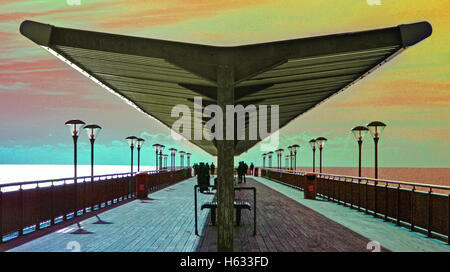 Boscome Pier, Wintermorgen, Dorset Stockfoto