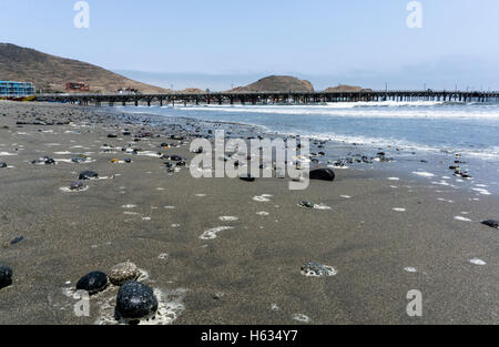 Cerro Azul Beach in Lima Peru. Stockfoto