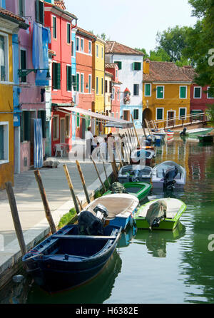 Ist ziemlich Fischer, Burano, Venedig Stockfoto